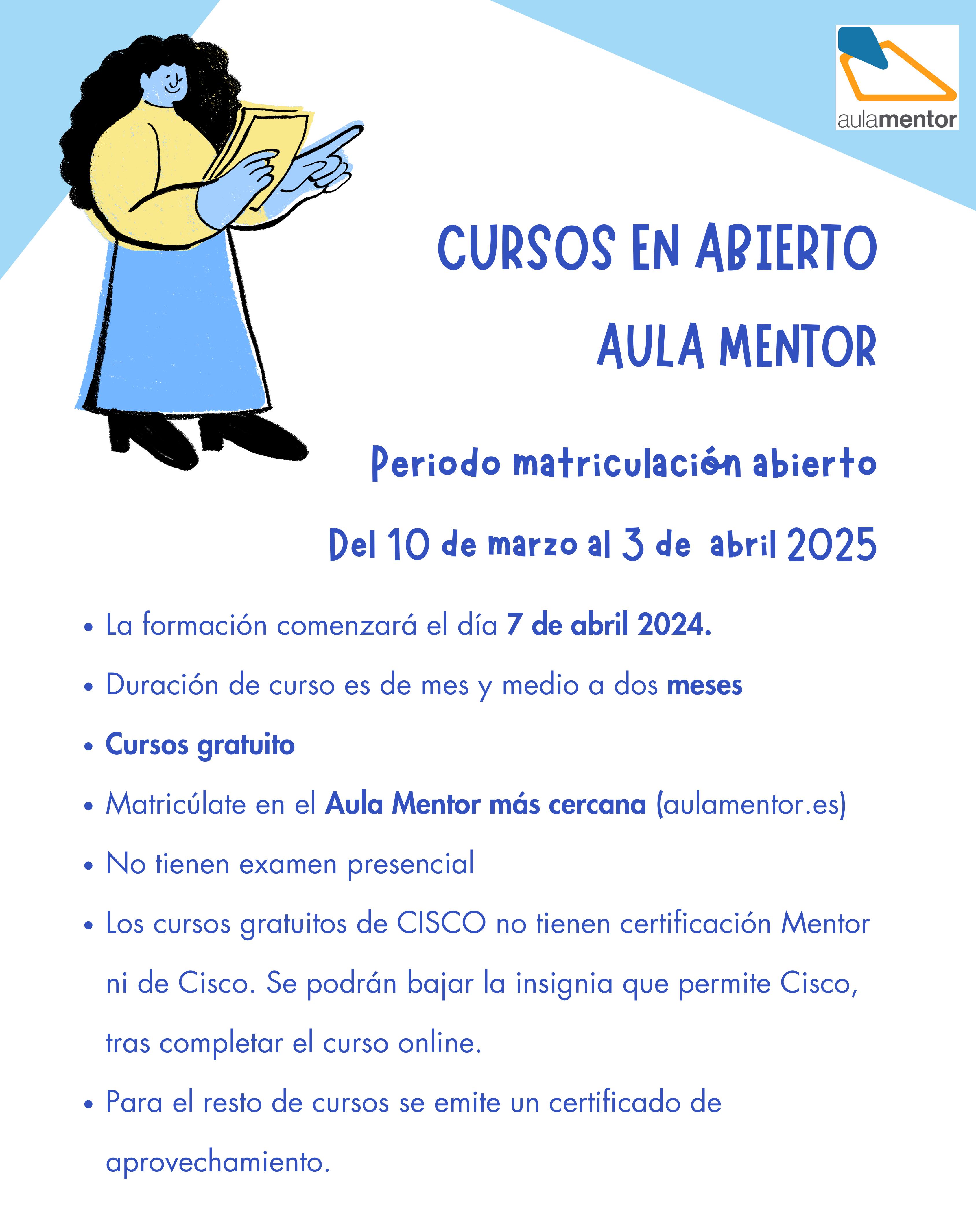 Cursos en abierto Aula Mentor marzo 25 (1)