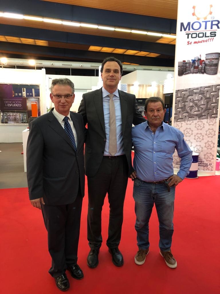 Los Alcaldes de Lebrija y Don Benito junto al Presidente de CSA Las Marismas