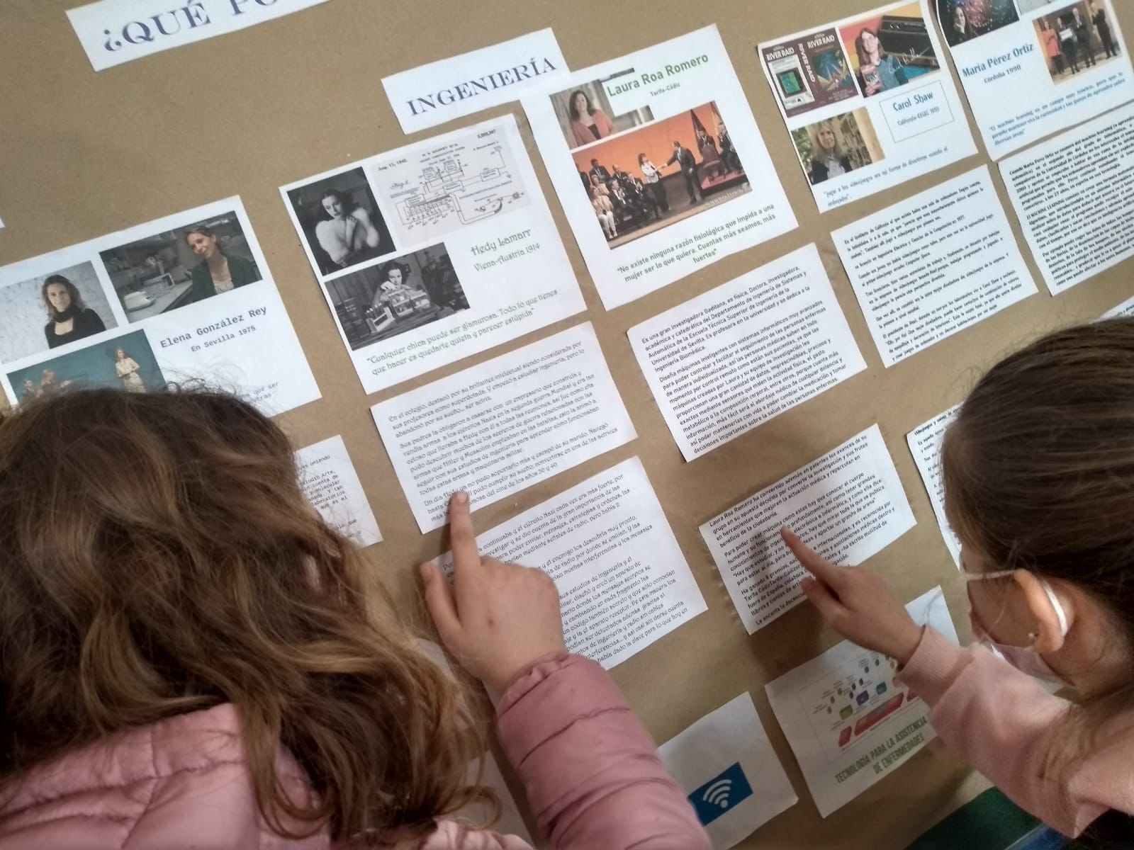 Alumnado del CEIP El Recreo durante la celebración del taller