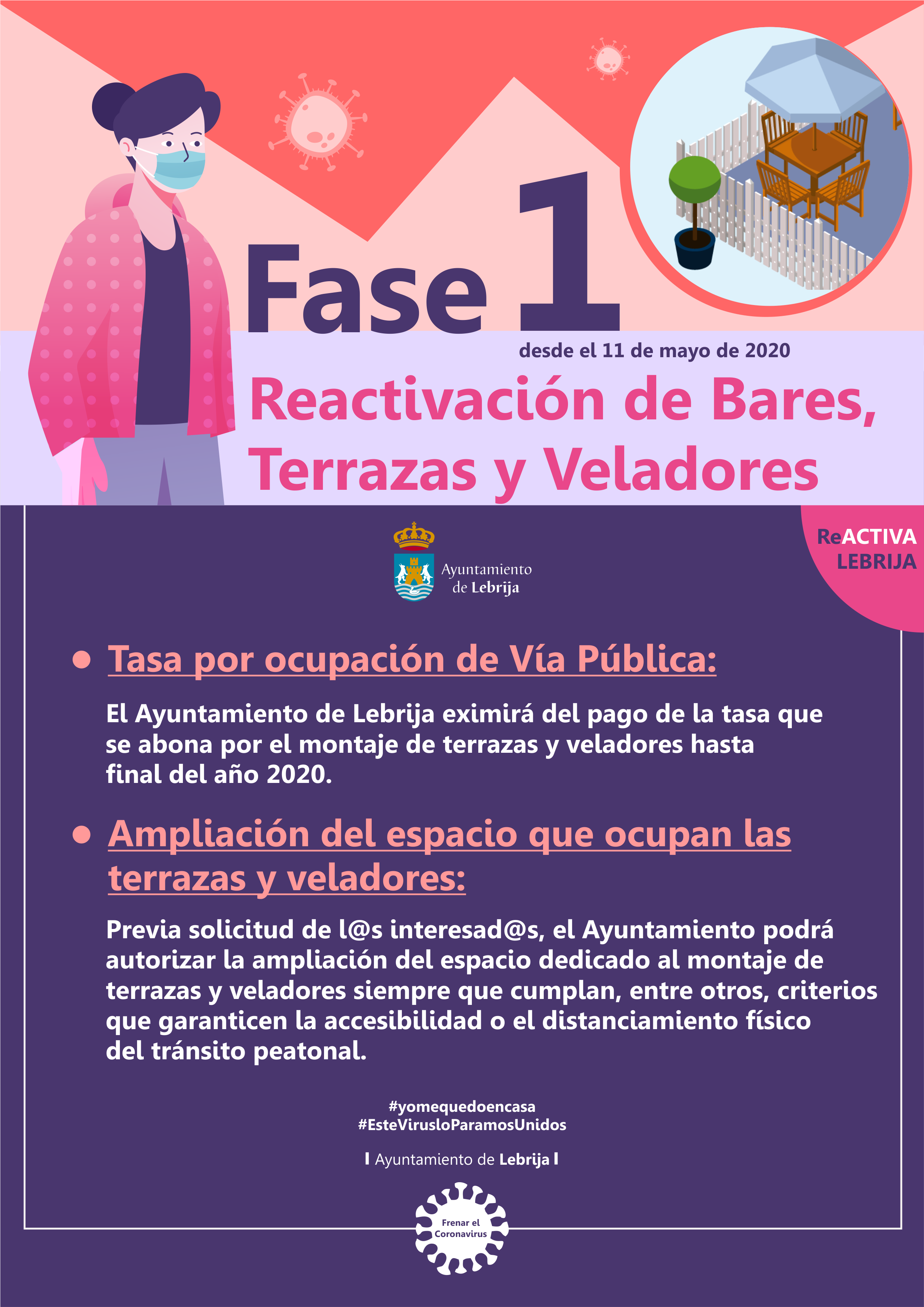 9mayo - El Ayuntamiento eximirá el pago de la tasa veladores