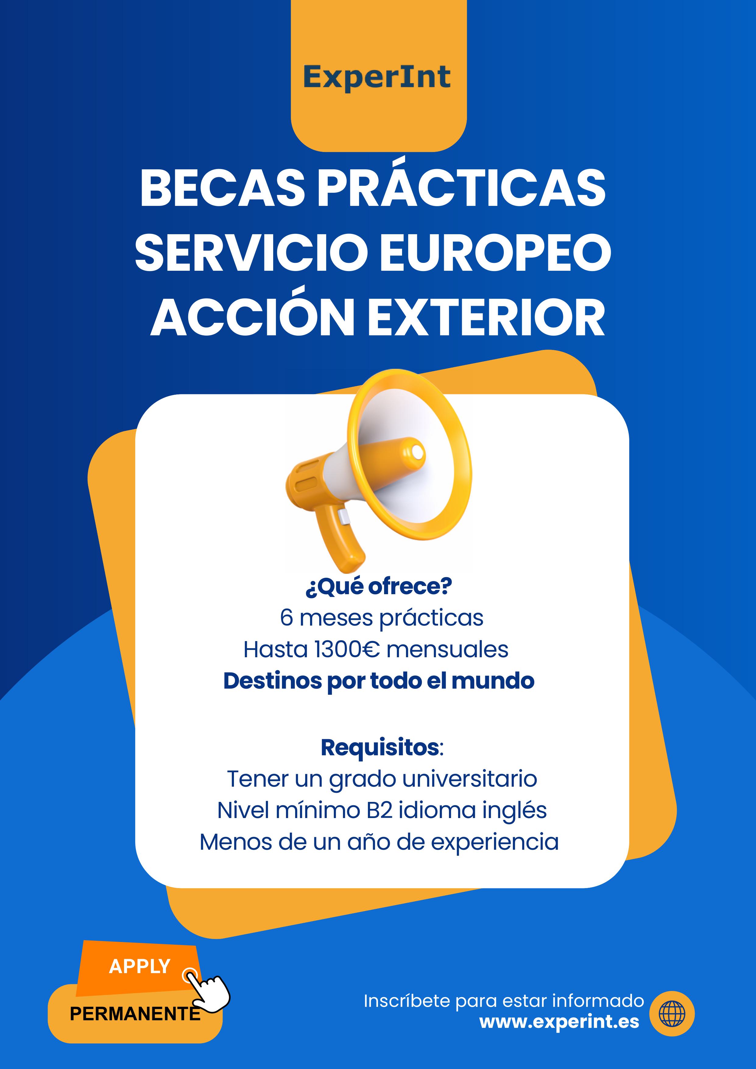BECAS SERVICIO EUROPEO ACCION EXTERIOR