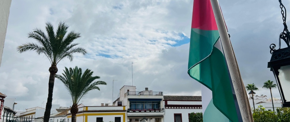 Bandera Palestina - Ayto Lebrija sept  25