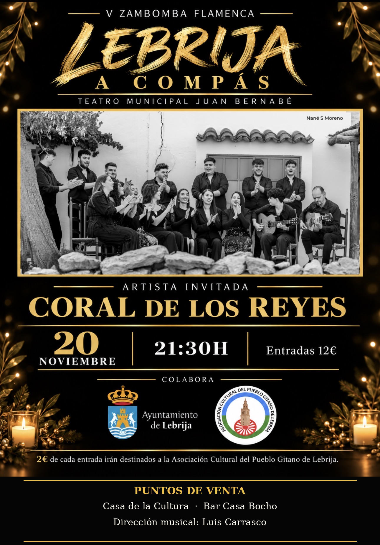 Cartel Presentacio¿n Lebrija a Compa¿s