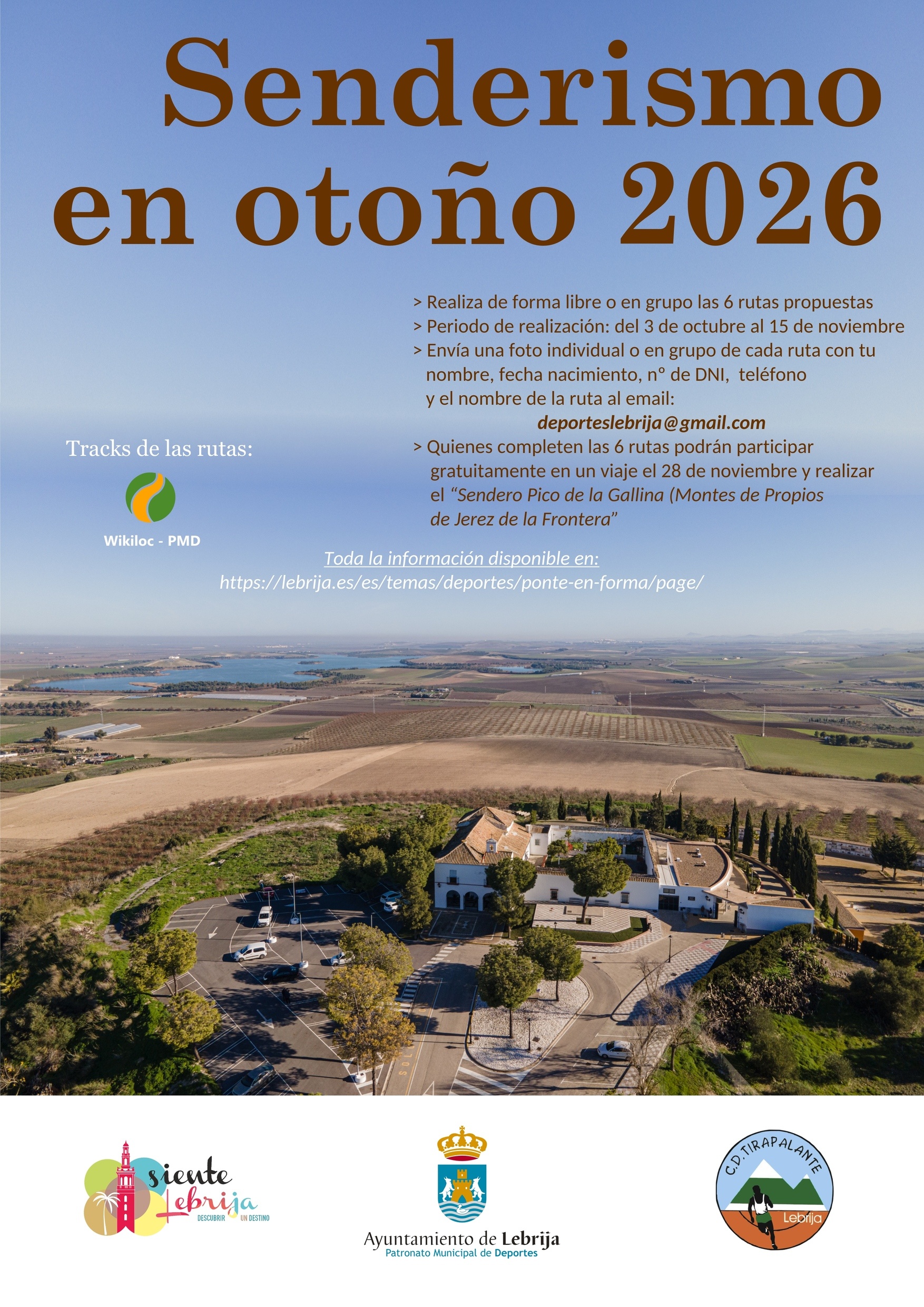 Cartel Rutas senderos locales otoño 2026