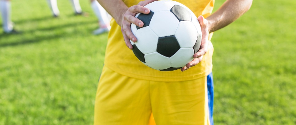 Detalle fútbol - imagen archivo 