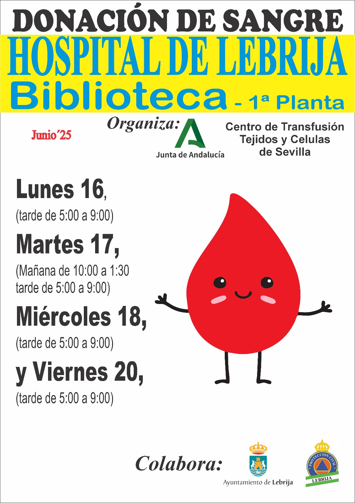 Donación Sangre - Lebrija junio 25