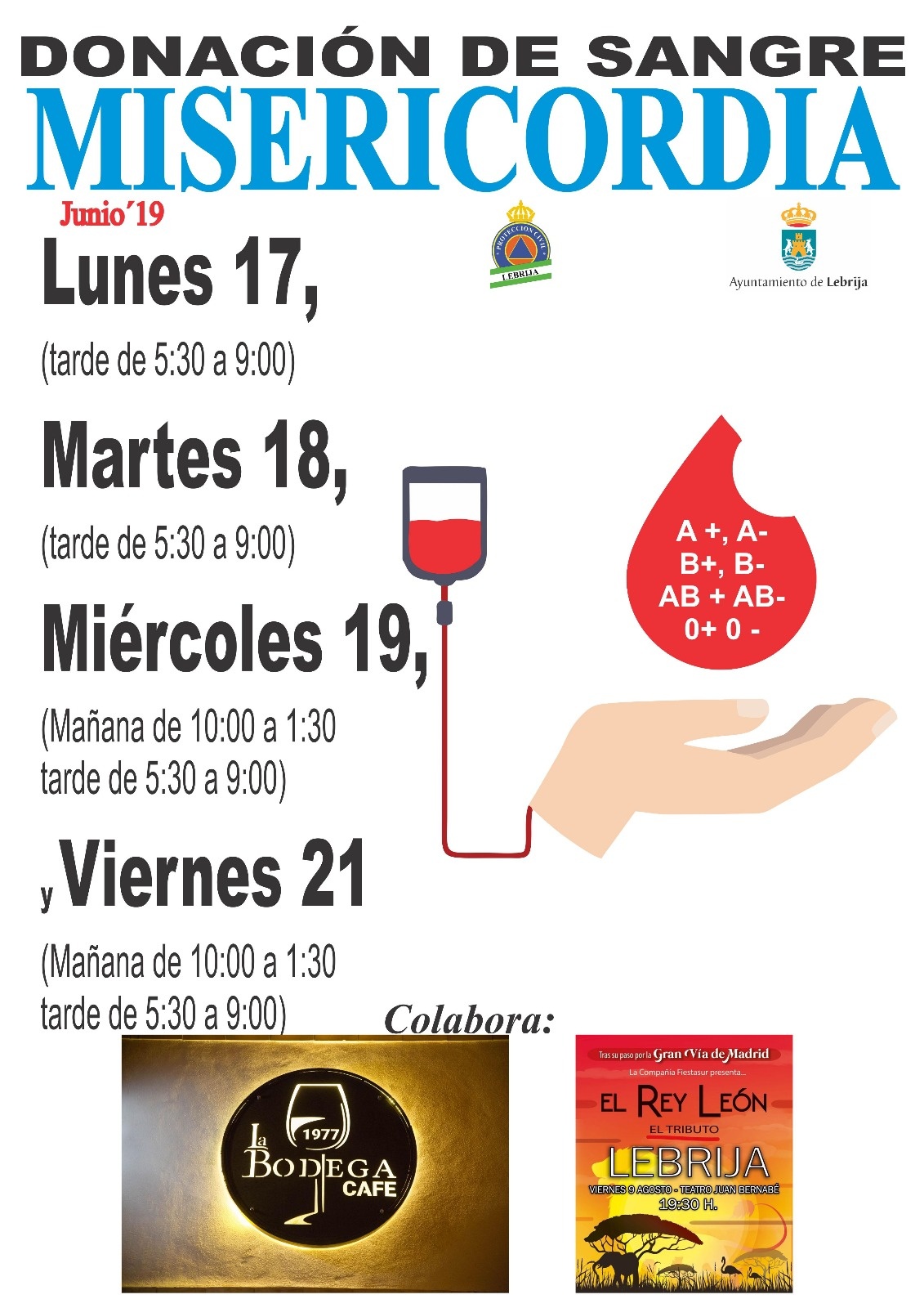 Donación Sangre cartel