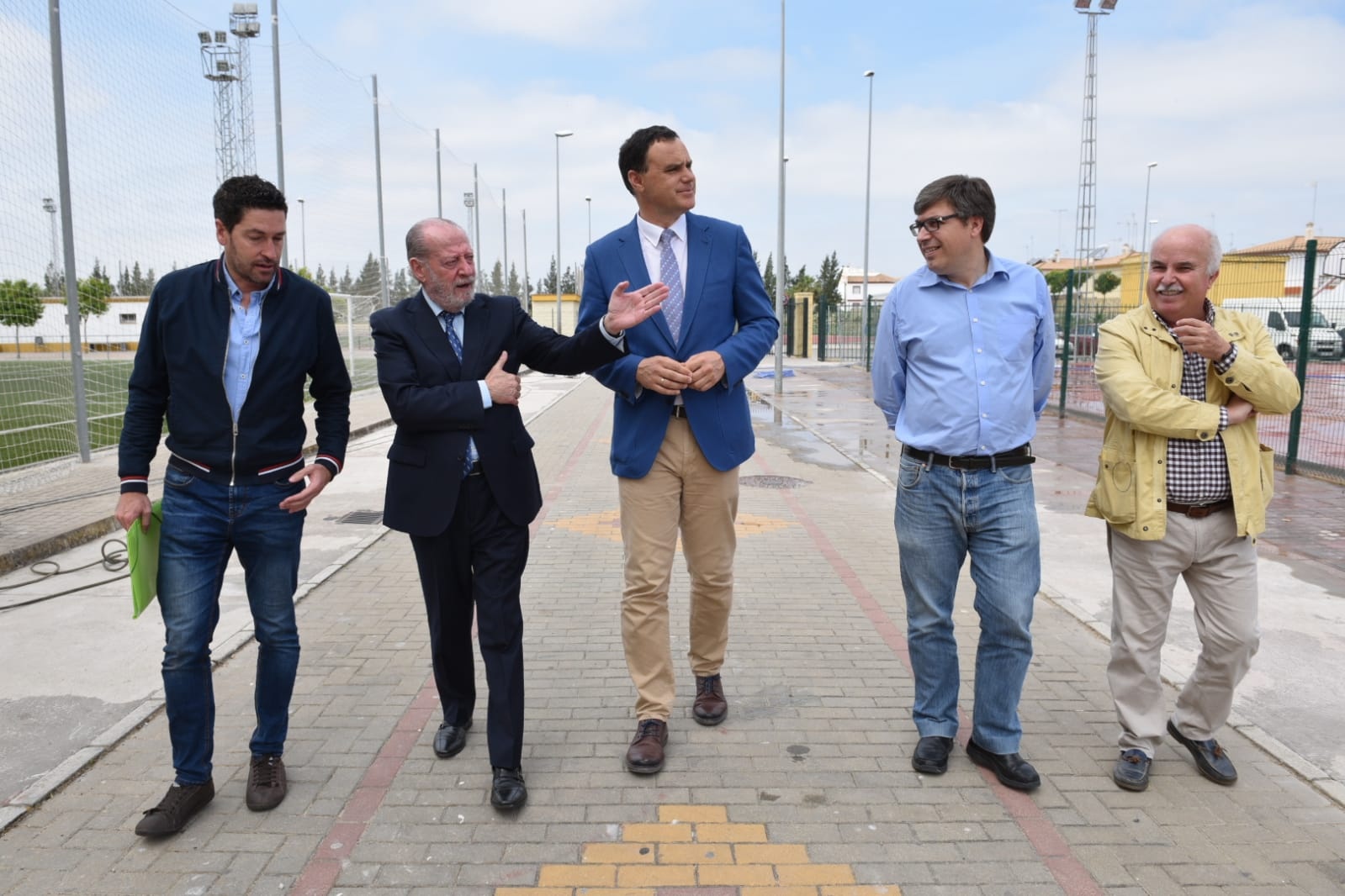 El Presidente de la Diputación de Sevilla y el Alcalde visitan las obras del PLAN SUPERA VI (1)