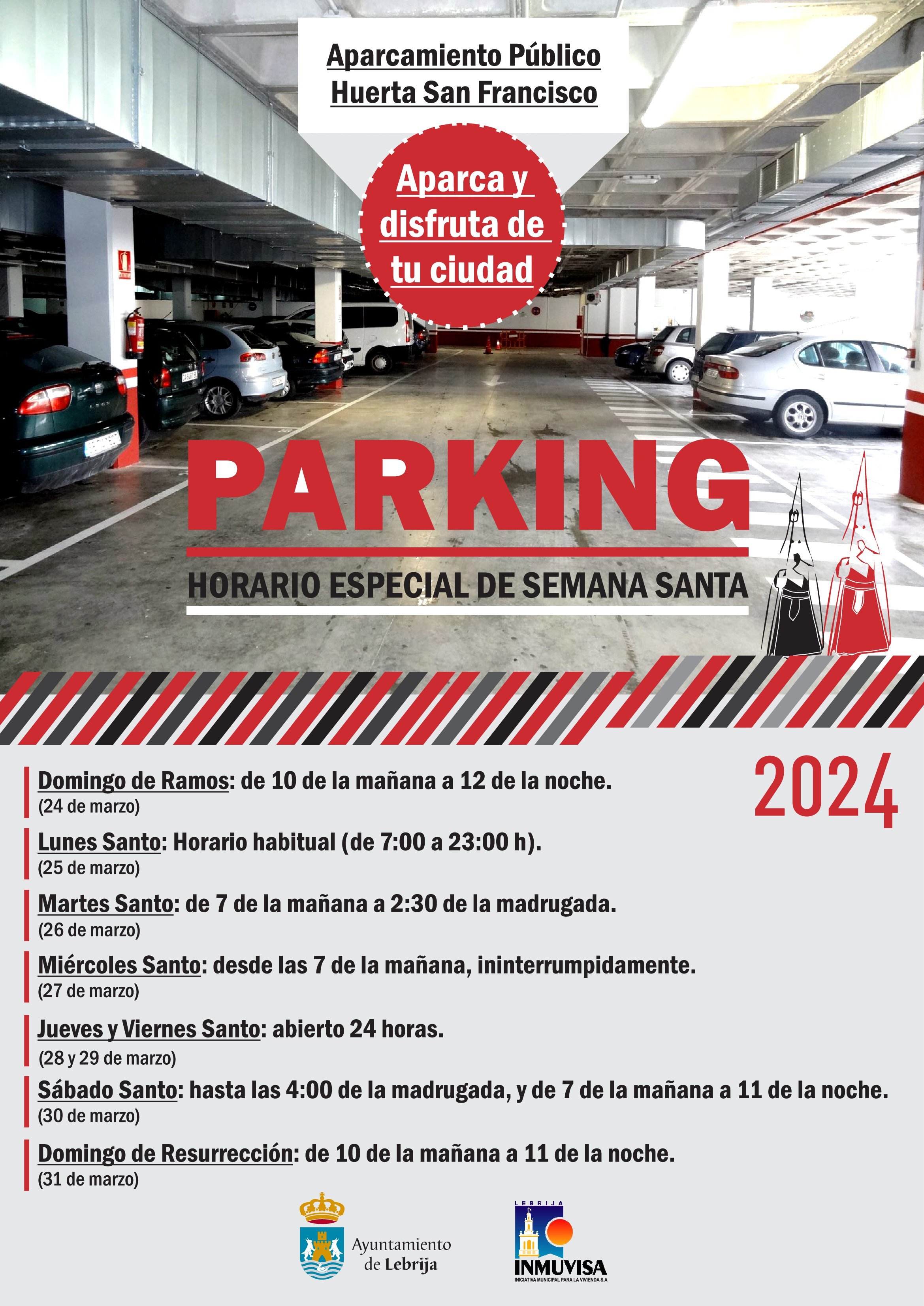 HORARIO PARKING 2024 - SEMANA SANTA