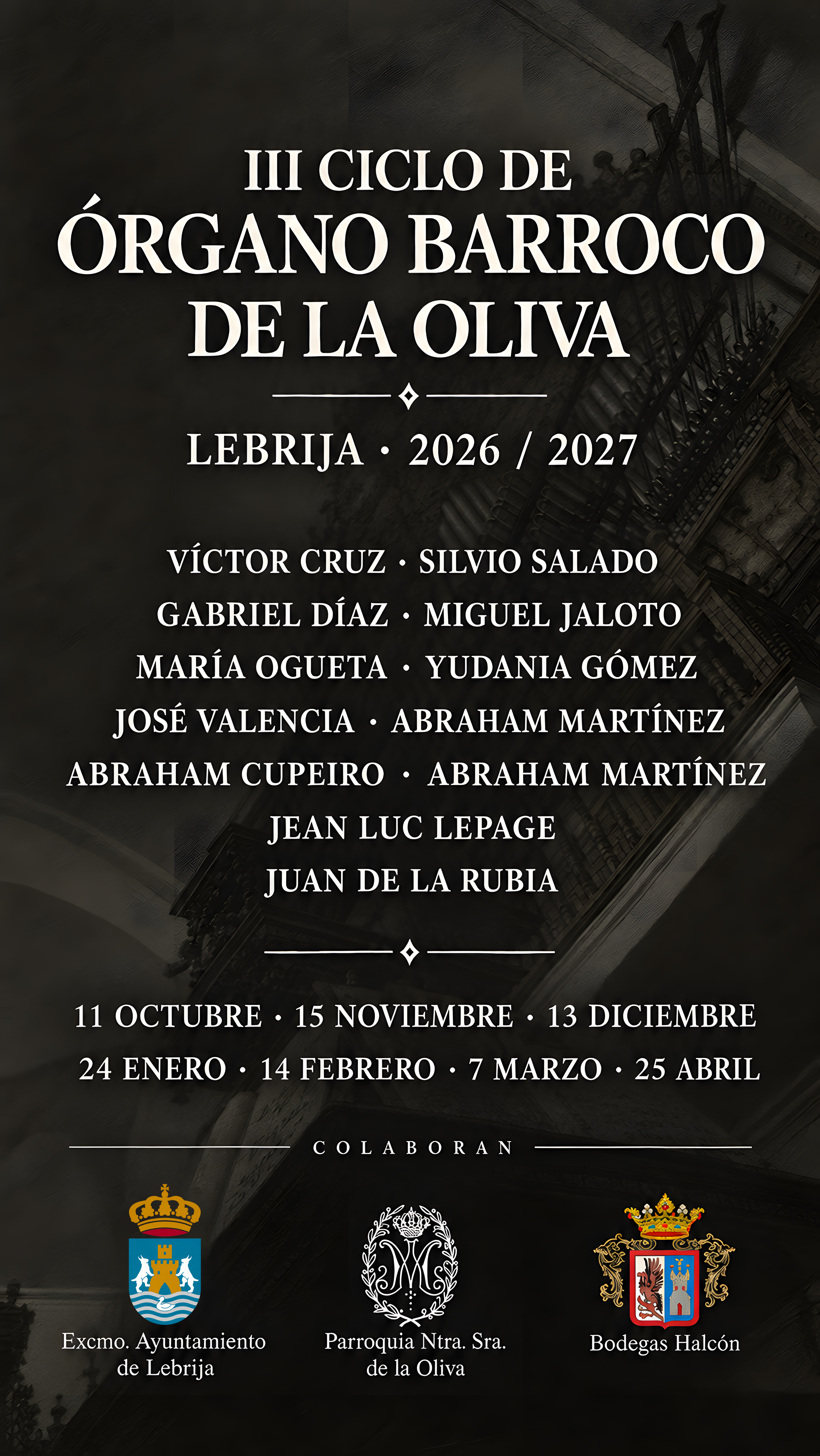III Ciclo Órgano Lebrija octubre 26 - abril 27