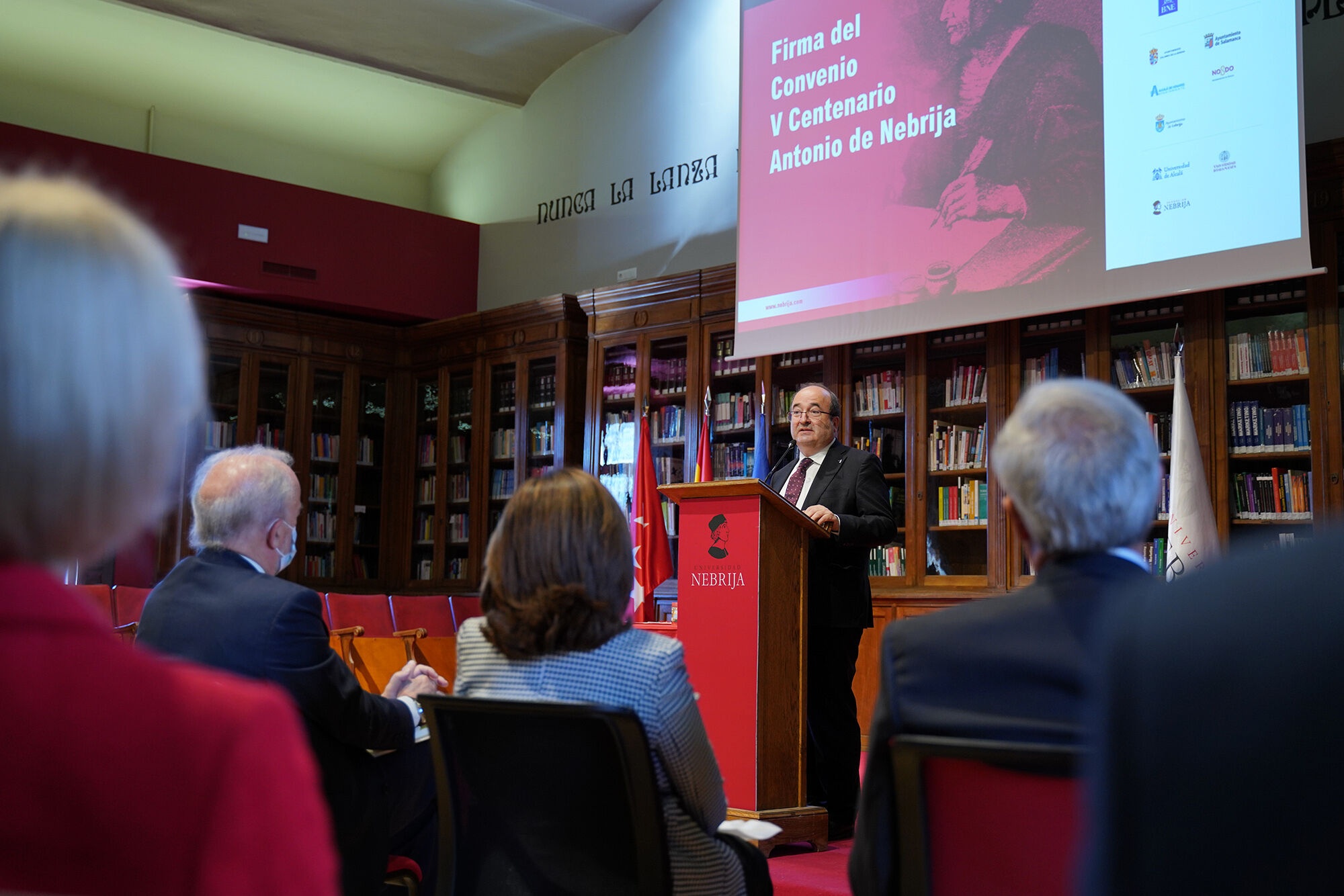 Miquel Iceta en la Universidad Nebrija