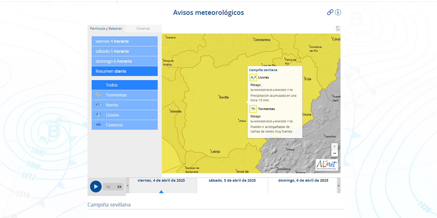 Nivel amarillo 4abril25