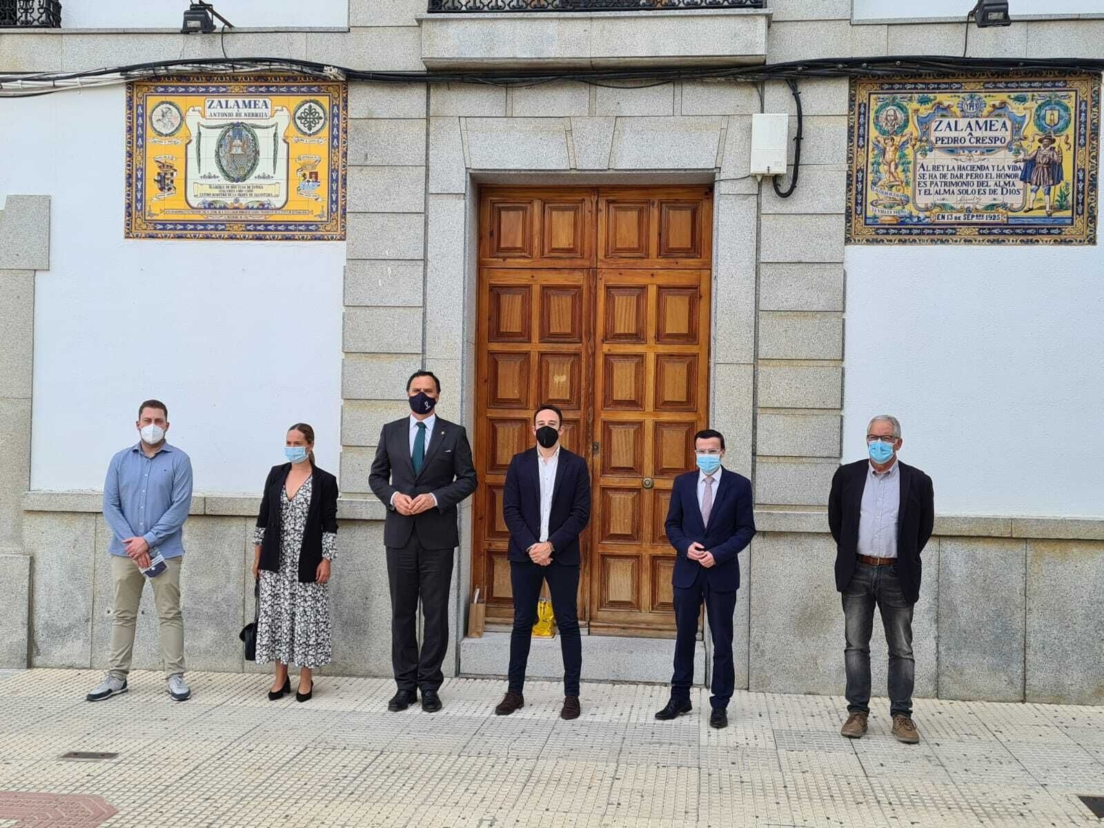 Reunión Alcaldes de Lebrija, Zalamea de la Serena y Villanueva de la Serena y Presidente de la Diputación de Badajoz  (2)