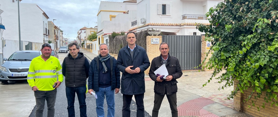 Visita finalización obras calle Carabela