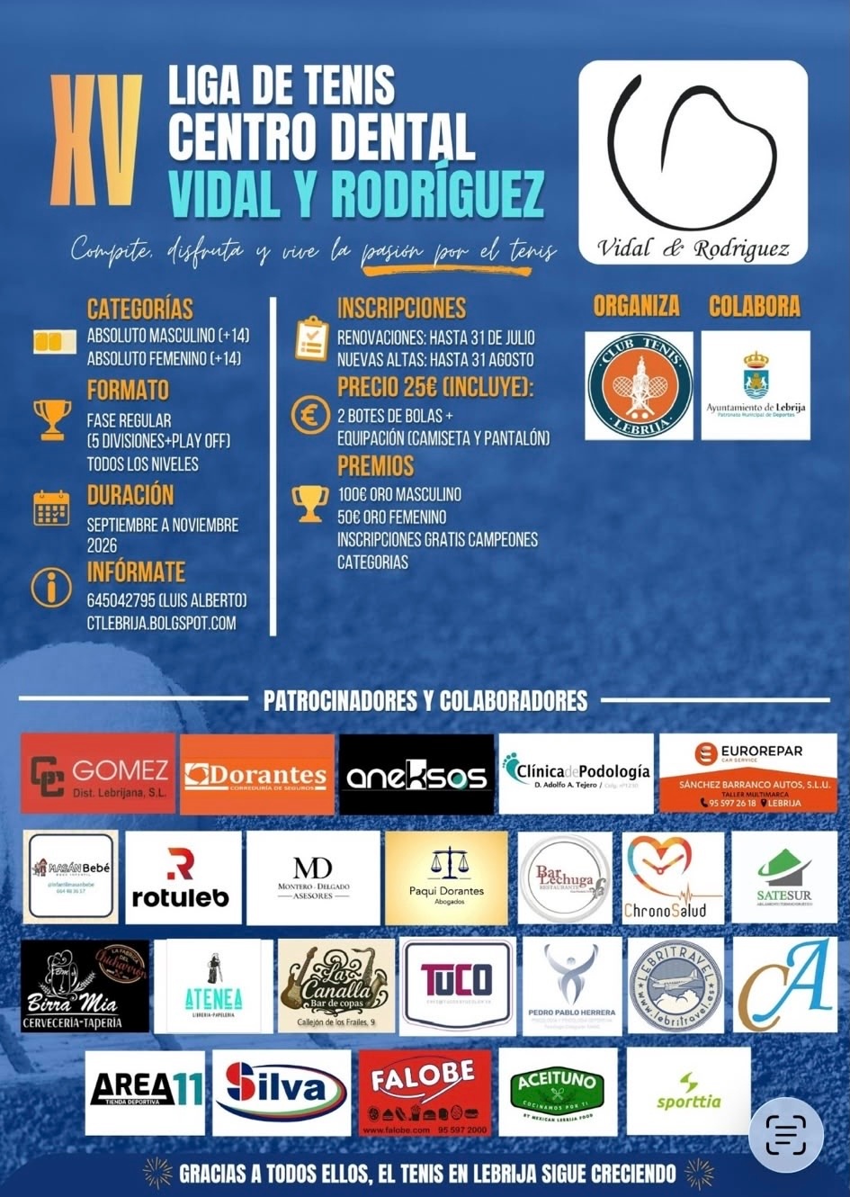 XV Liga Tenis