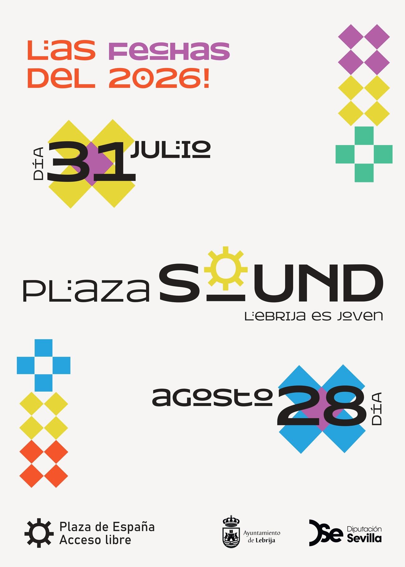 fechas 2026 PLAZASOUND